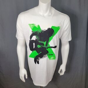 Ed Sheeran White Concert T-Shirt by‎ Rock Me